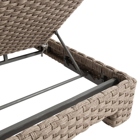 Trieste Pampas/White/Cream Outdoor Chaise - Ornate Home