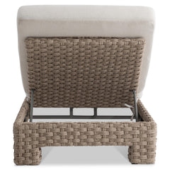 Trieste Pampas/White/Cream Outdoor Chaise - Ornate Home