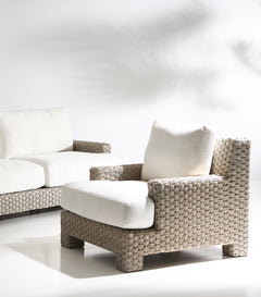 Trieste Pampas/White/Cream Outdoor Sofa - Ornate Home