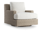 Trieste Pampas/White/Cream Outdoor Swivel Chair - Ornate Home