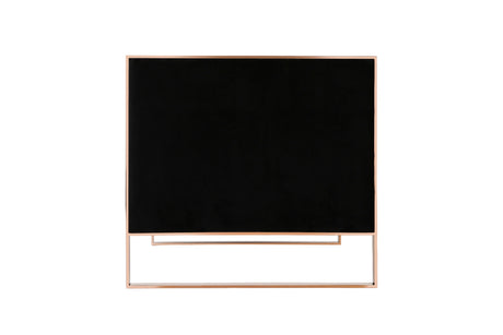 Trillium Loveseat in Black and Gold - Ornate Home