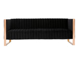 Trillium Sofa in Black and Gold - Ornate Home