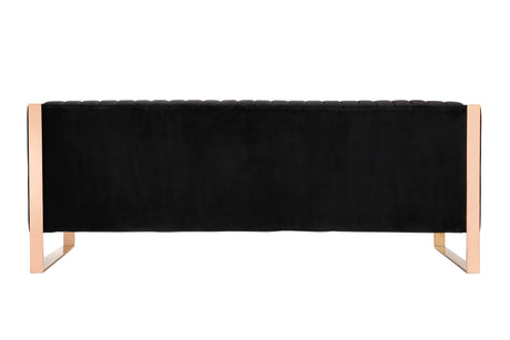 Trillium Sofa in Black and Gold - Ornate Home
