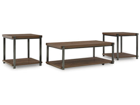 Trindwick Brown/Black Occasional Table Set (Set of 3) - Ornate Home