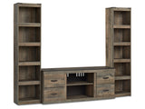 Trinell Brown 3-Piece Entertainment Center (Online Special Price) - Ornate Home