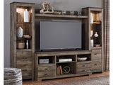 Trinell Brown 4-Piece Entertainment Center (Online Special Price) - Ornate Home
