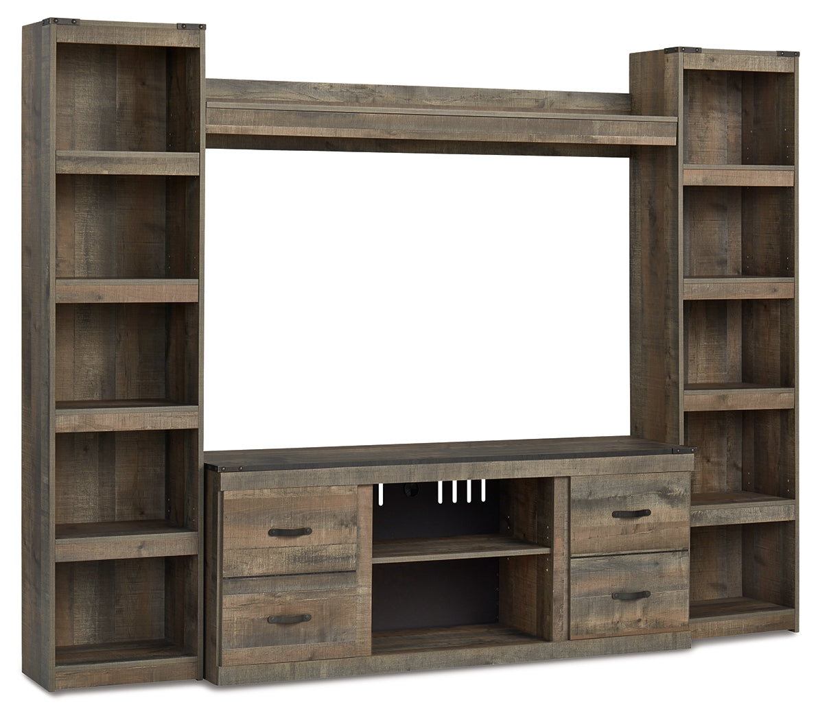 Trinell Brown 4-Piece Entertainment Center (Online Special Price) - Ornate Home