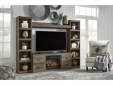 Trinell Brown 4-Piece Entertainment Center with Electric Fireplace (Online Special Price) - Ornate Home