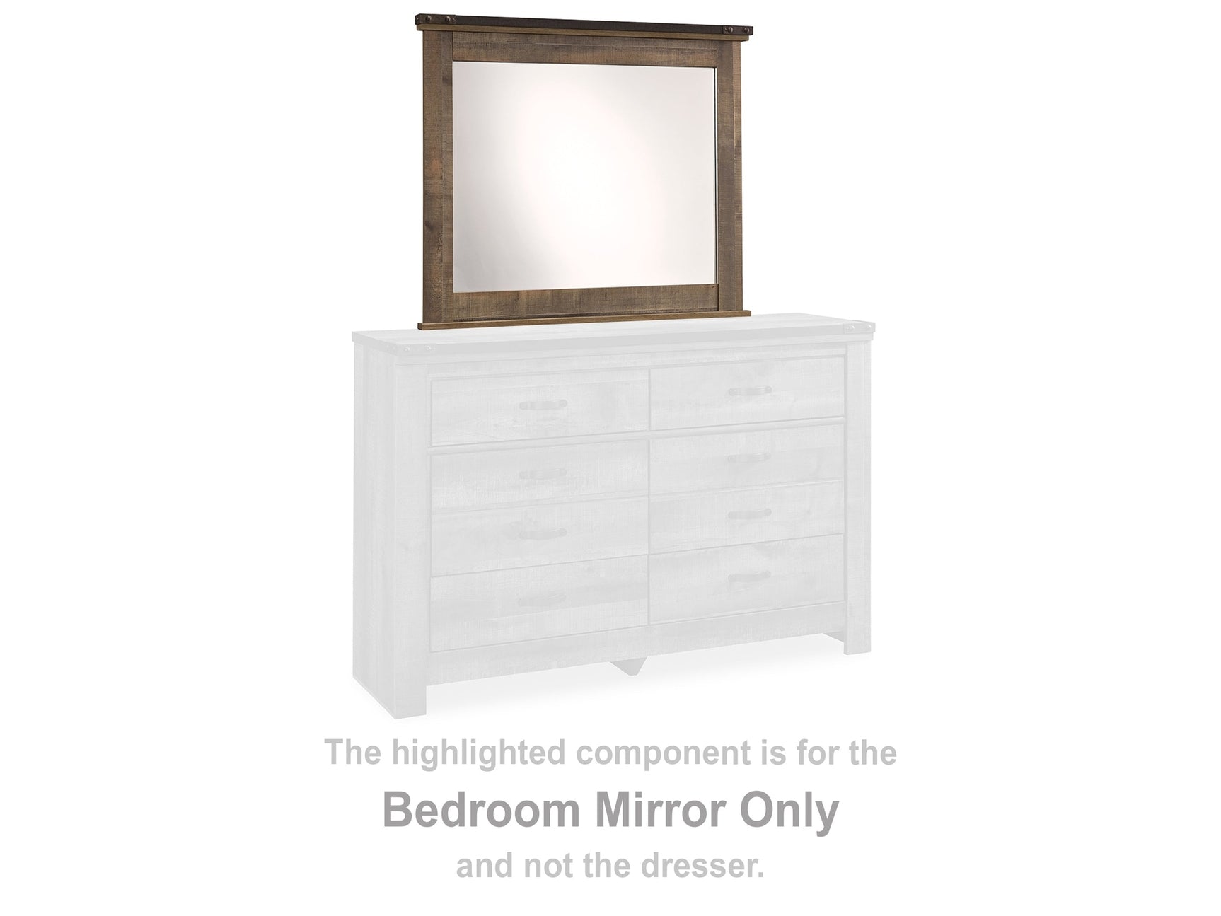 Trinell Brown Bedroom Mirror - Ornate Home
