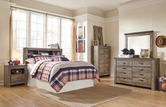 Trinell Brown Full Bookcase Headboard   B446-65 - Ornate Home