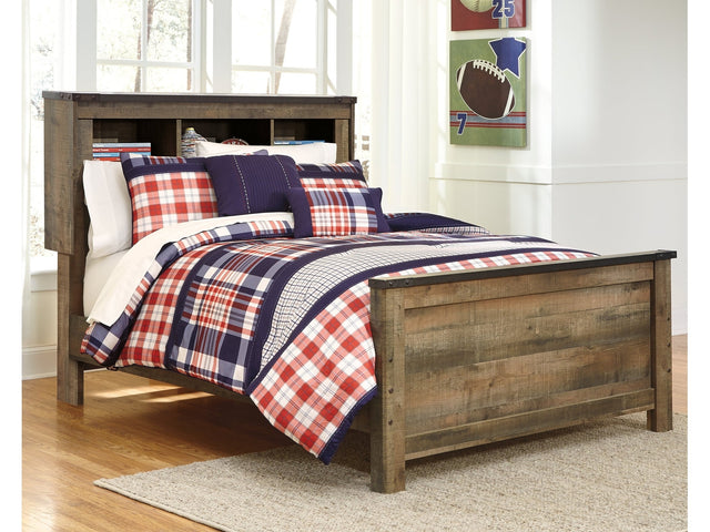 Trinell Brown Full Bookcase Panel Youth Bed - Ornate Home