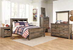 Trinell Brown Full Bookcase Panel Youth Bed - Ornate Home
