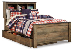 Trinell Brown Full Bookcase Storage Bed, Dresser, Chest and Nightstand - Ornate Home