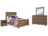 Trinell Brown Full Panel Bedroom Set with Dresser, Mirror and Nightstand (Online Special Price) - Ornate Home