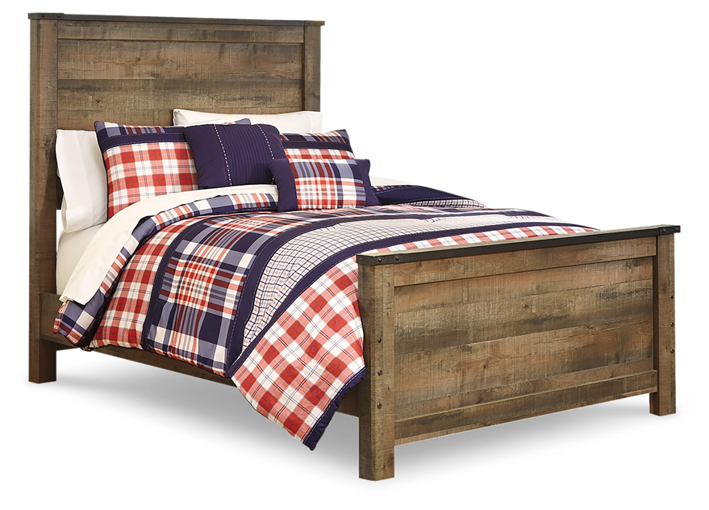 Trinell Brown Full Panel Bedroom Set with Dresser, Mirror and Nightstand (Online Special Price) - Ornate Home