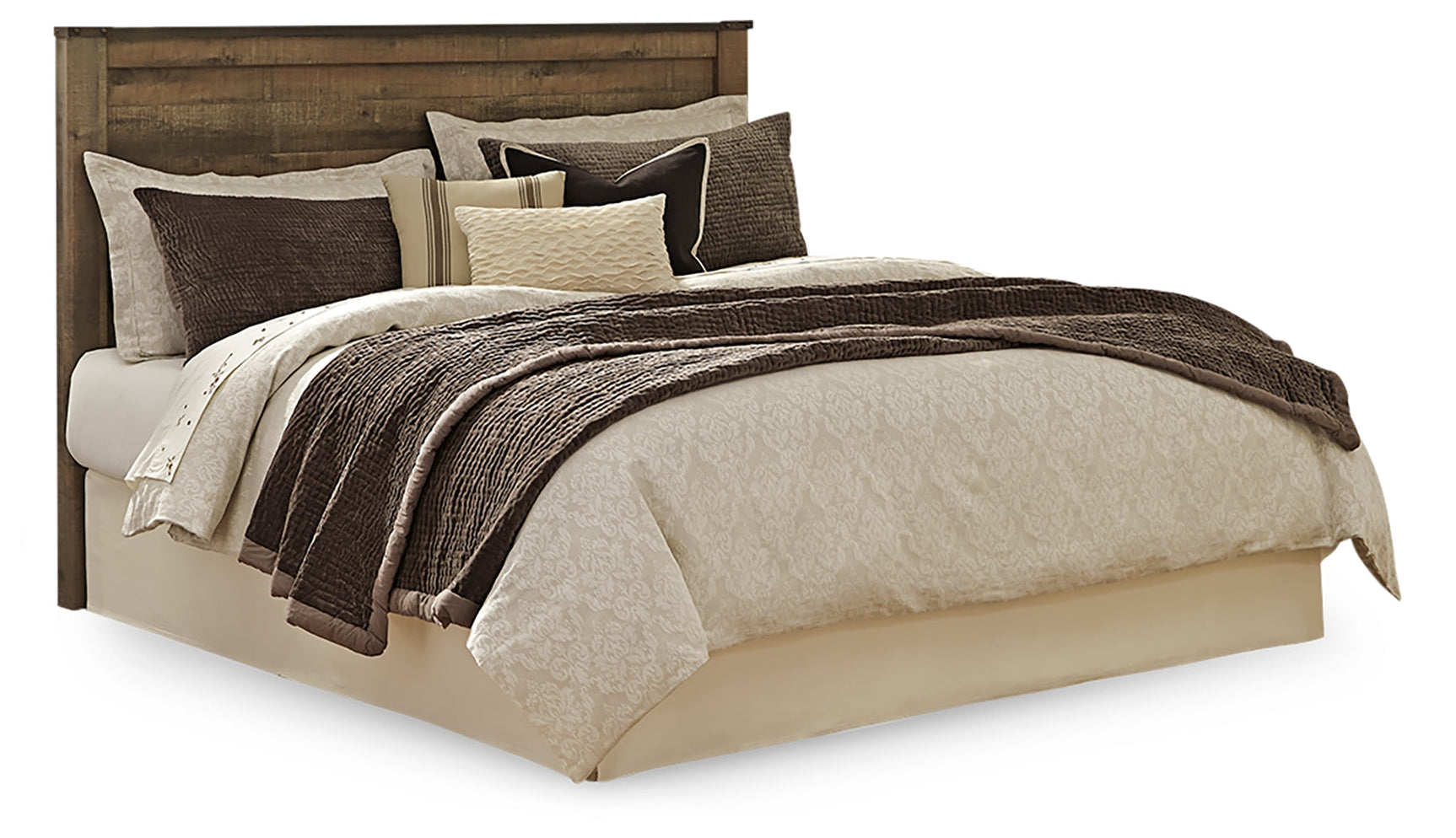 Trinell Brown King/California King Panel Headboard, Dresser, Mirror and Nightstand (Online Special Price) - Ornate Home