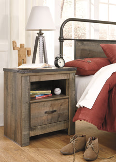 Trinell Brown King/California King Panel Headboard, Dresser, Mirror and Nightstand - Ornate Home