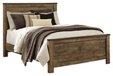 Trinell Brown Queen Panel Bed & Dresser & Mirror & Nightstand - Ornate Home