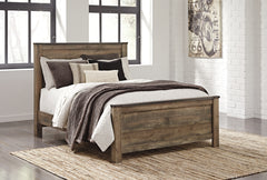 Trinell Brown Queen Panel Bed, Dresser and Mirror - Ornate Home