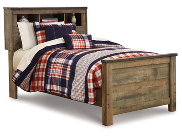 Trinell Brown Twin Bookcase Bed - Ornate Home