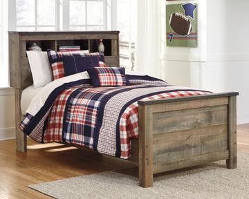 Trinell Brown Twin Bookcase Bed - Ornate Home
