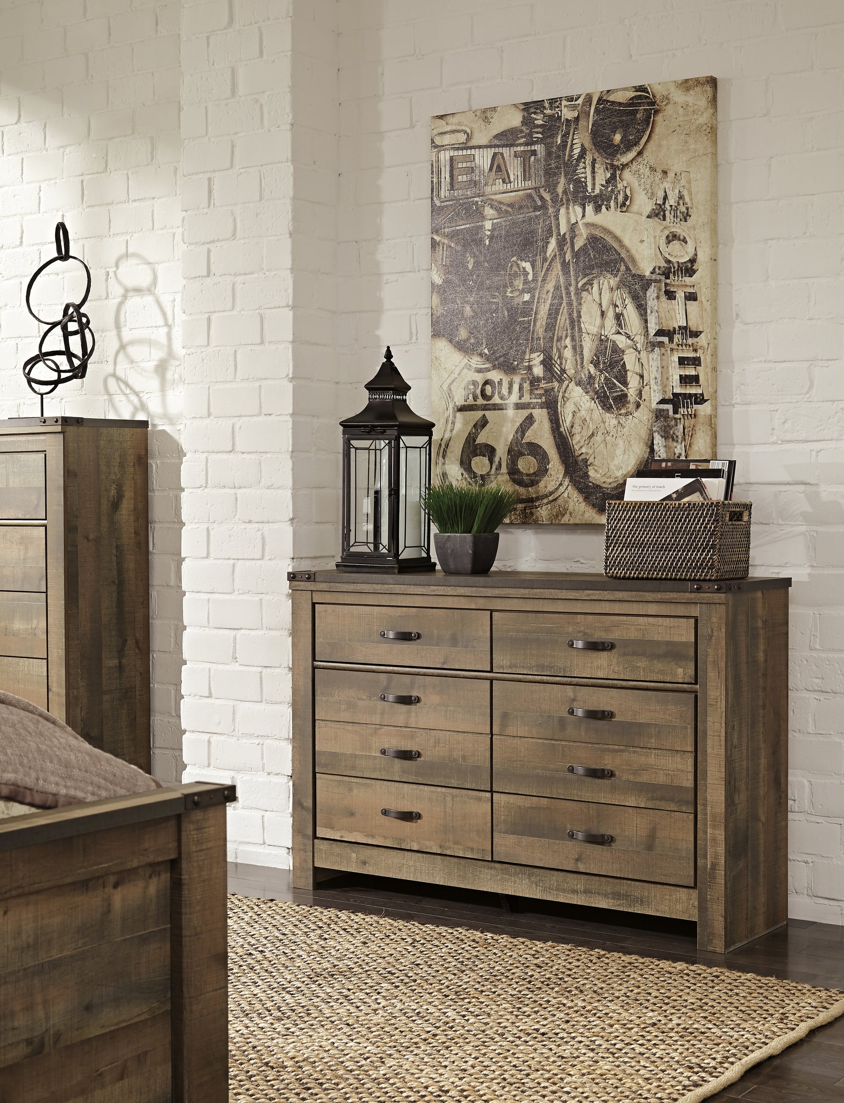 Trinell Brown Twin Bookcase Storage Bed, Dresser and Nightstand (Online Special Price) - Ornate Home
