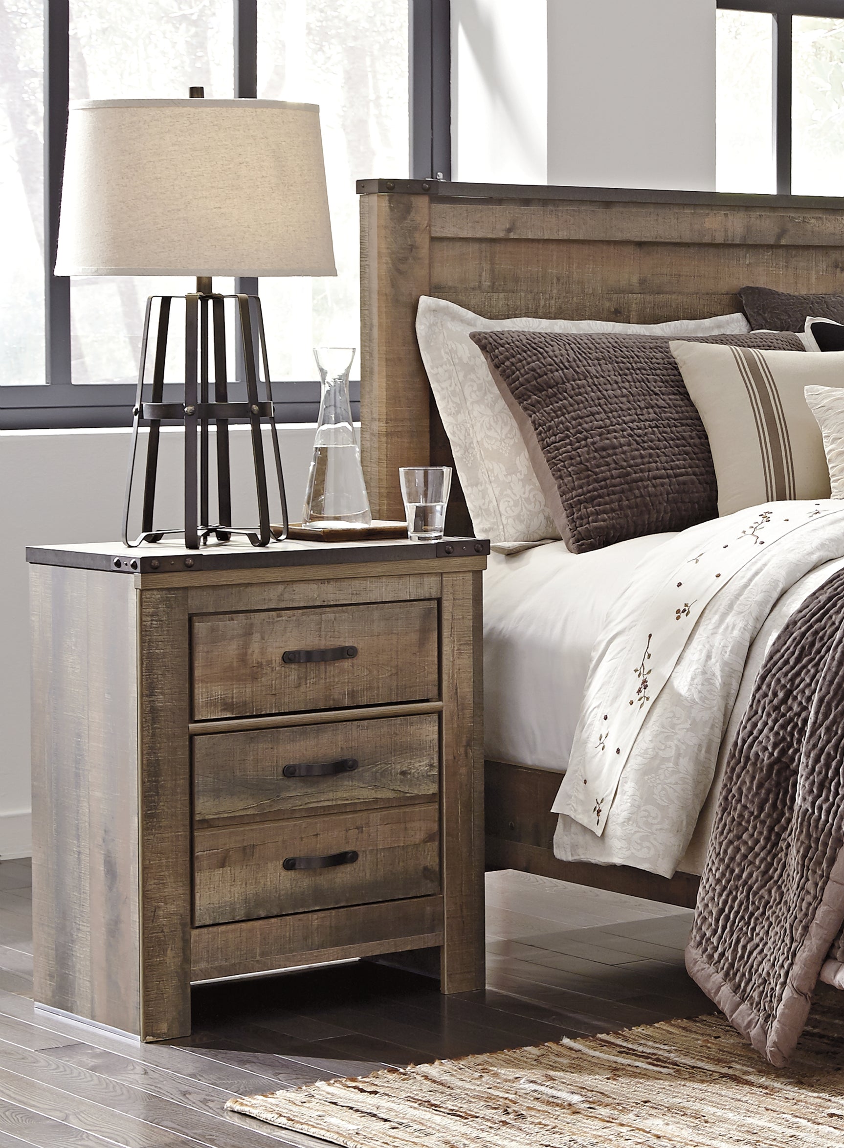 Trinell Brown Twin Bookcase Storage Bed, Dresser and Nightstand (Online Special Price) - Ornate Home