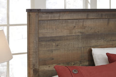 Trinell Brown Twin Panel Bed with 1 Large Storage Drawer - Ornate Home
