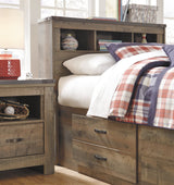 Trinell Brown Twin Panel Bedroom Set with Storage and Nightstand (Online Special Price) - Ornate Home