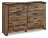 Trinell Full Panel Bed with Storage and Dresser (Online Special Price) - Ornate Home