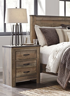 Trinell King Panel Bed, Dresser, Mirror and Nightstand - Ornate Home