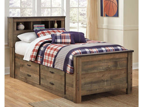 Trinell Twin Bookcase Bed w/ 2 Storage Drawers (Online Special Price) - Ornate Home