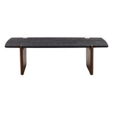 Trinh Black/Natural Coffee Table - Ornate Home