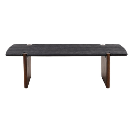 Trinh Black/Natural Coffee Table - Ornate Home