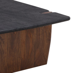 Trinh Black/Natural Coffee Table - Ornate Home