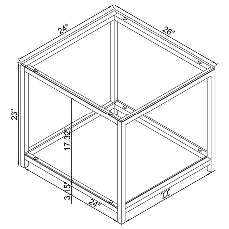 Trini Black Nickel 2-piece Coffee and End Table Set - Ornate Home