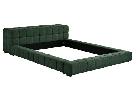 Trinity Green Eastern King Upholstered Platform Bed - Ornate Home