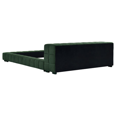Trinity Green Full Upholstered Platform Bed - Ornate Home