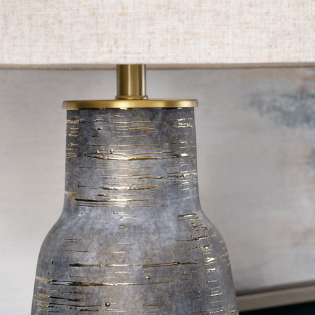 Trinity Urn Grey Table Lamp (Set of 2) - Ornate Home