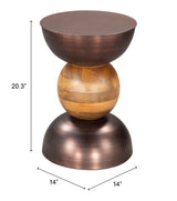 Tripoli Bronze Side Table - Ornate Home