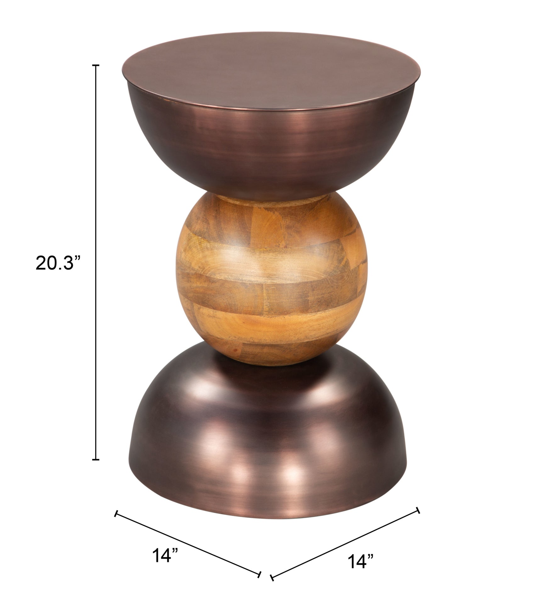 Tripoli Bronze Side Table - Ornate Home