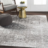 Tripp Distressed Gray Rug - Ornate Home