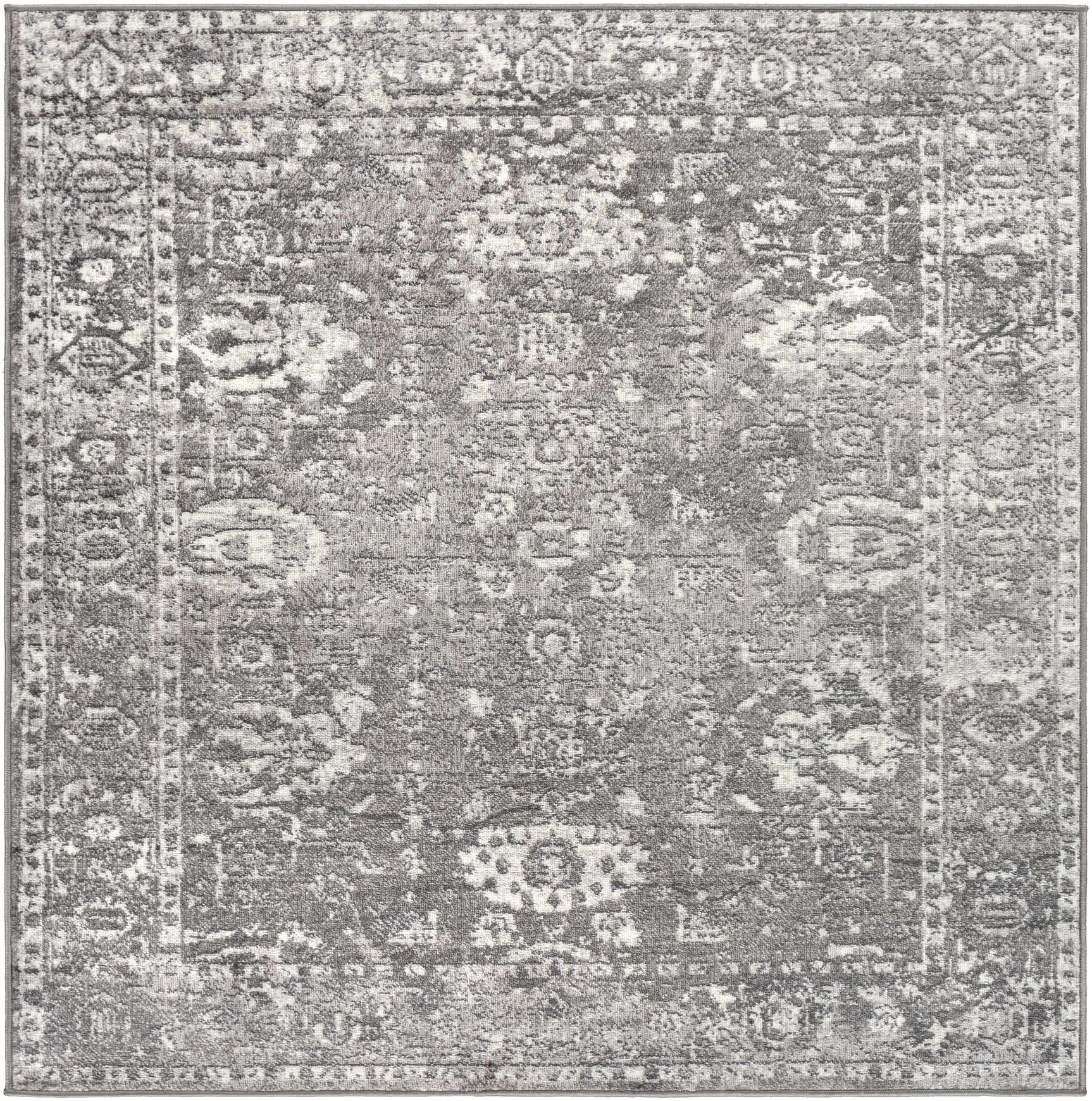Tripp Distressed Gray Rug - Ornate Home