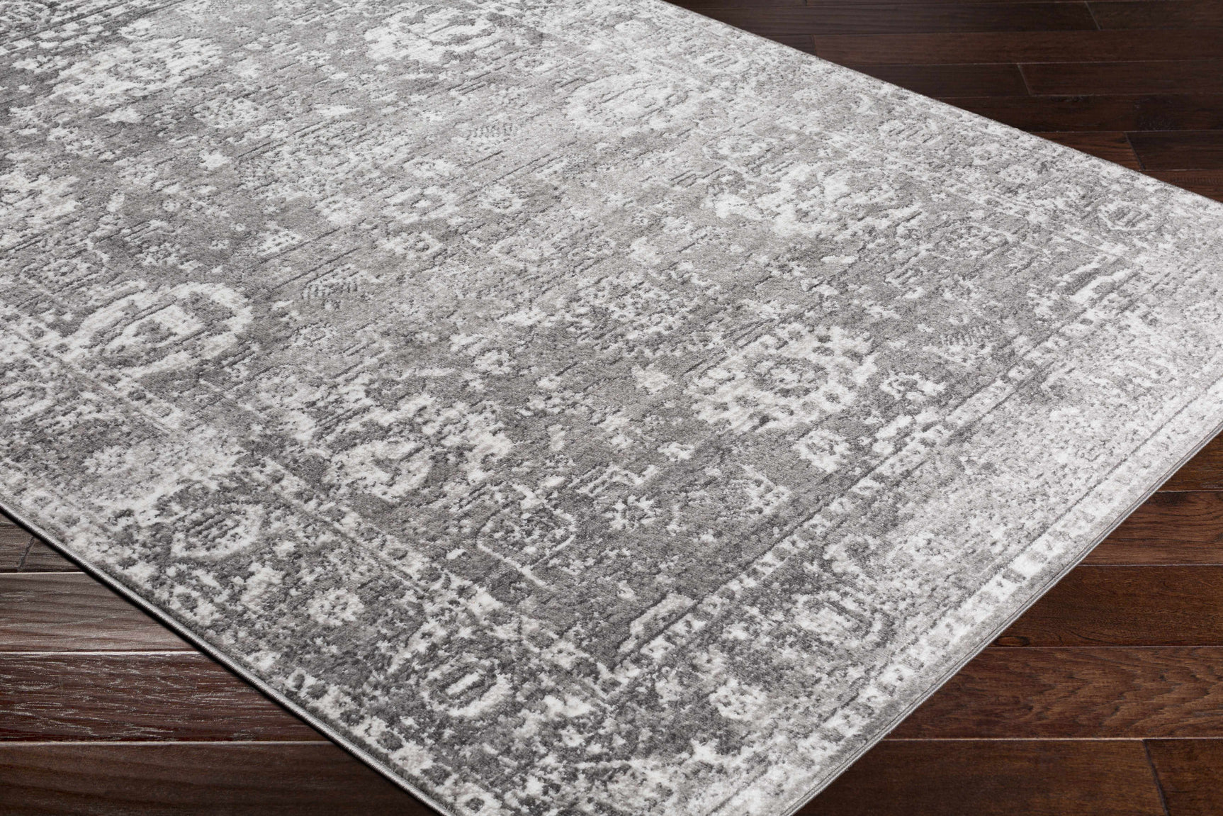 Tripp Distressed Gray Rug - Ornate Home