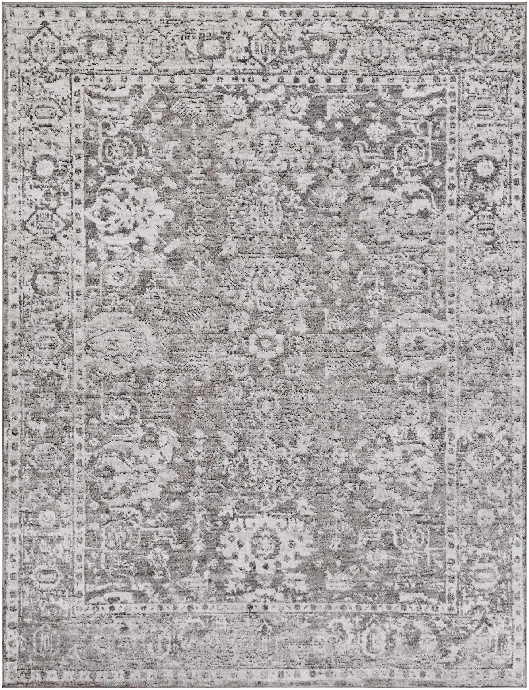 Tripp Distressed Gray Rug - Ornate Home