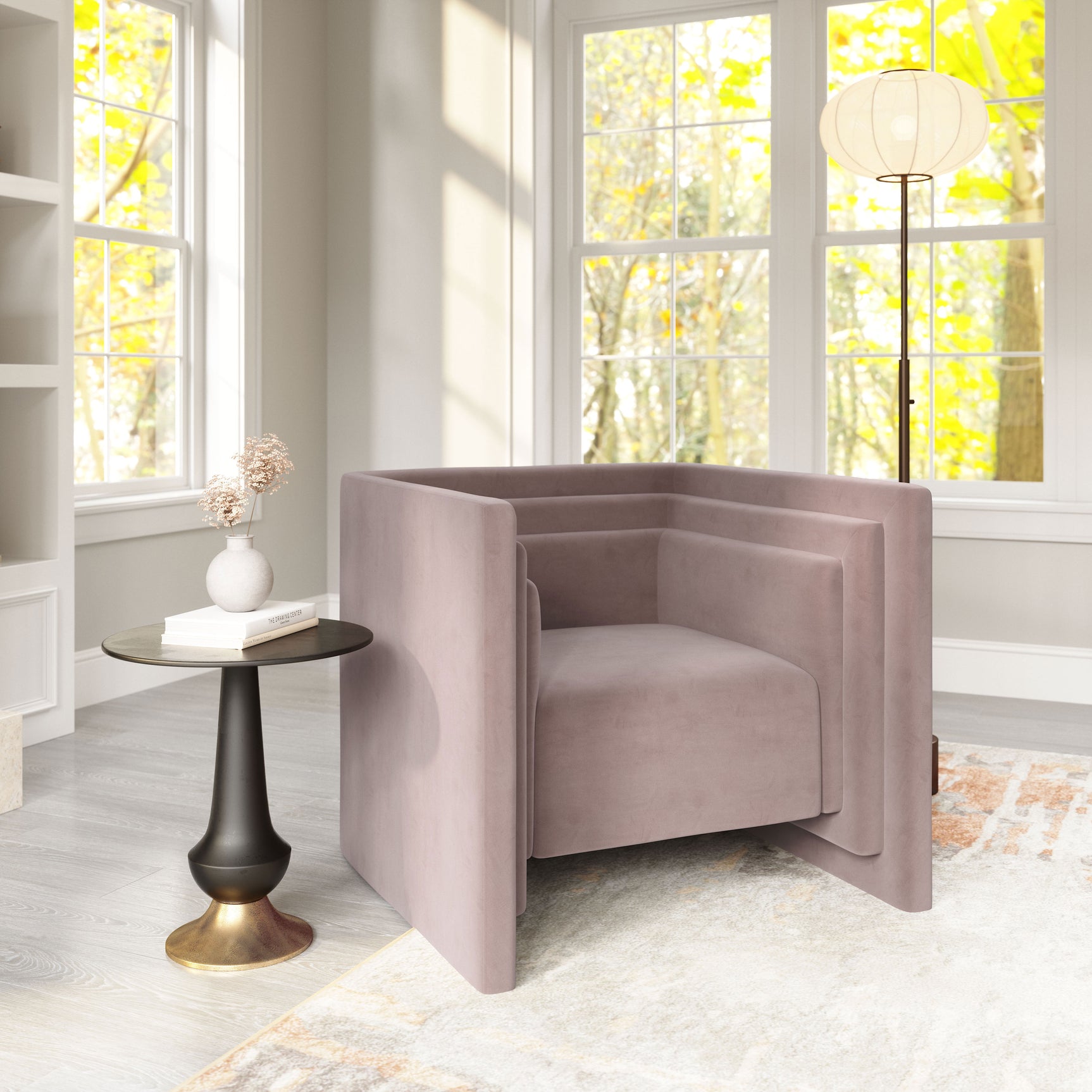 Trippel Taupe Armchair - Ornate Home