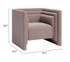 Trippel Taupe Armchair - Ornate Home