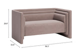 Trippel Taupe Loveseat - Ornate Home
