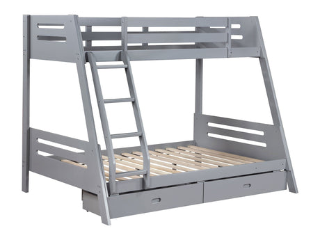 Trisha Grey Full  Bunk Bed - Ornate Home