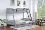 Trisha Grey Full  Bunk Bed - Ornate Home